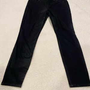 Joe’s Jeans Black Skinny Stretch Jeans with Shiny Wash